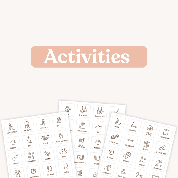 Tile Labels - Activities Pack