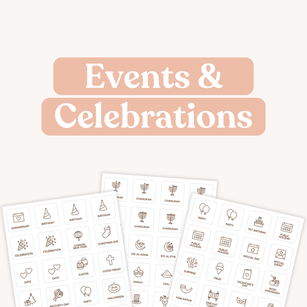 Tile Labels - Events & Celebrations Pack